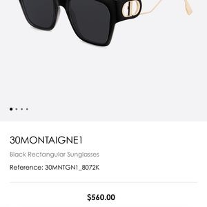 Christian Dior Montaigne1 55mm Square sunglasses - Pre owned